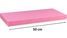 Półka ścienna STILISTA Volato różowa, 50 cm