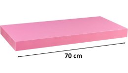 Półka ścienna STILISTA Volato różowa,70 cm