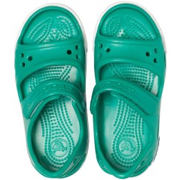 Crocs sandały dla dzieci Crocband II Sandal PS Kids zielono-niebieskie 14854 3TV