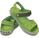 Crocs sandały dla dzieci Crocband Sandal Kids zielono szare 12856 3K9