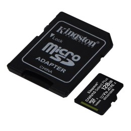 Kingston karta Canvas Select Plus, 128GB, micro SDXC, SDCS2/128GB, UHS-I U1 (Class 10), z adapterm, A1