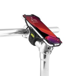 Uchwyt telefonu komórkowego Bone Bike Tie 3 Pro, na rower, regulowany rozmiar, czarny, 4.7-7.2