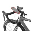 Uchwyt telefonu komórkowego Bone Bike Tie 3, na rower, regulowany rozmiar, czerwony, 4.7-7.2", silikon, mocowany do kierownicy, 