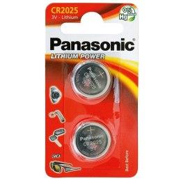Bateria litowa, CR2025, 3V, Panasonic, blistr, 2-pack