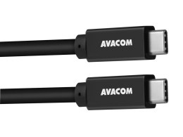 Kabel USB (3.2), USB C M- USB C M, 1m, czarny, Avacom