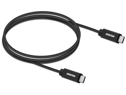 Kabel USB (3.2), USB C M- USB C M, 1m, czarny, Avacom