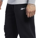 Spodnie męskie Reebok TE Linear Logo Jogger czarno-białe FU3217