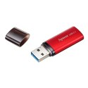 Apacer USB flash disk, USB 3.0 (3.2 Gen 1), 64GB, AH25B, czerwony, AP64GAH25BR-1, USB A, z osłoną