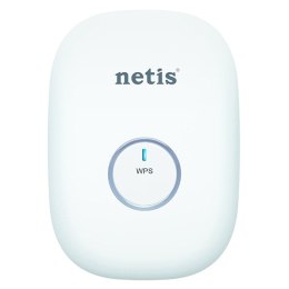 NETIS router z extenderem E1+ white 2.4GHz, 300Mbps, zintegrowana bateria anténa, 802.11n, WPS