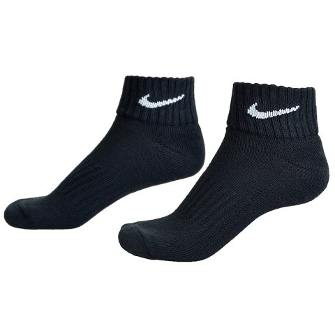 Skarpety Nike Value Cotton Quarter 3pary czarne SX4926 001