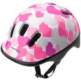 Kask rowerowy Meteor KS06 Hearts pink roz XS 44-48cm 24818