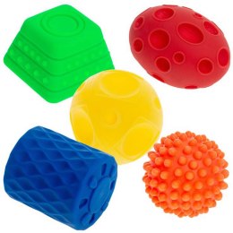 Piłki sensoryczne kształty 5 szt. AM Tullo kolorowe 421