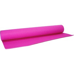 Mata do ćwiczeń fitness jogi 170x60x0,3cm różowa Eb fit
