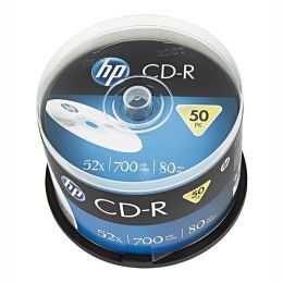 HP CD-R, CRE00017-3, 50-pack, 700MB, 52x, 80min., 12cm, bez możliwości nadruku, cake box, Standard, do archiwizacji danych