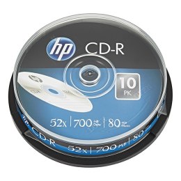 HP CD-R, CRE00019-3, 10-pack, 700MB, 52x, 80min., 12cm, bez możliwości nadruku, cake box, Standard, do archiwizacji danych
