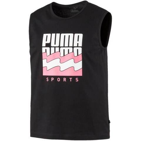 Koszulka męska Puma Summer Graphic Sleeveless Tee czarna 581906 01