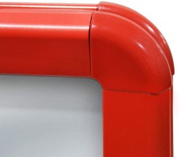 Stojak reklamowy, czerwony, 635 x 1150 x 350 mm