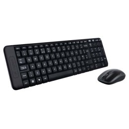 Logitech MK220, Zestaw klawiatur z myszą optyczną bezprzewodową, AAA, CZ, klasyczna, 2.4 [GHz], bezprzewodowa, czarna