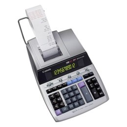 Canon Kalkulator MP1211-LTSC, srebrna, biurkowy z drukarą, 12 miejsc, zasilanie z sieci, podtrzymanie bateryjne
