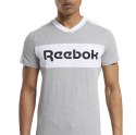 Koszulka męska Reebok TE Linear Logo SS Graphic Tee szara GM6189