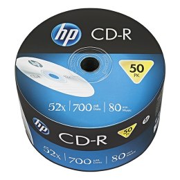 HP CD-R  CRE00070-3  50-pack  700MB  52x  80min.  12cm  bez możliwości nadruku  bulk  Standard  do archiwizacji danych