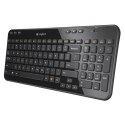 Logitech K360, Klawiatura AA, CZ, multimedialny, odbiornik Logitech Unifying typ 2.4 [GHz], bezprzewodowa, czarna