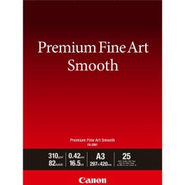 Canon Premium Fine Art Smooth, foto papier, matowy, biały, A3, 310 g/m2, 25 szt., 1711C003, atrament