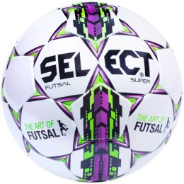 Piłka nożna Select Futsal Super 2015 Hala biało/fioletowo/zielona 10399