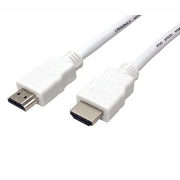 Kabel HDMI M- HDMI M, High Speed With Ethernet, 1m, biała