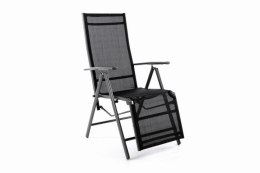 Ogrodowe aluminiowe krzesło składane z podnóżkiem RELAX - an