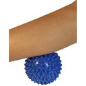 Piłeczka z kolcami do masażu 9 cm niebieska EB FIT