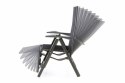 Zestaw ogrodowy 2x aluminiowe składane krzesło RELAX