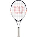 Rakieta do tenisa ziemnego Wilson Roland Garros Elite 25 Kit 25 z pokrowcem biało-granatowo-pomarańczowa WR039010F