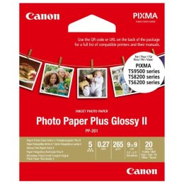 Canon Photo Paper Plus II, foto papier, połysk, kwadratowy typ biały, PIXMA TS9500, TS8200 a TS6200, 8.89x8.89cm, 3.5x3.5