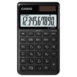 Casio Kalkulator SL 1000 SC BK, czarna, 10 miejsc, podwójne zasilanie
