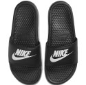 Klapki damskie Nike Benassi Just Do It czarne 343881 015