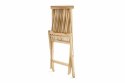 Składane krzesło ogrodowe Gardenay z drewna tekowego