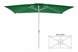 Parasol przeciwsłoneczny prostokątny 2x3 m - zielony