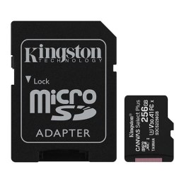 Kingston karta Canvas Select Plus, 256GB, micro SDXC, SDCS2/256GB, UHS-I U1 (Class 10), z adapterm, A1
