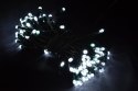 Sieć lampek ogrodowa - deszcz 110 diod LED biała stałe lub migające