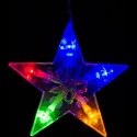 Dekoracja świąteczna - świecące gwiazdki, 150 LED, kolorowe