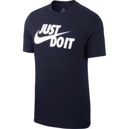 Koszulka męska Nike Tee Just do It Swoosh granatowa AR5006 451