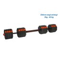 REGULOWANE HANTLE TRENINGOWE 2x20KG Z FUNKCJĄ SZTANGI EB FIT