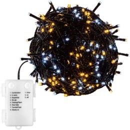 Świąteczny łańcuch 100 LED - 10 m, biały ciepły i zimny