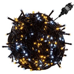 VOLTRONIC Świąteczny łańcuch 40 m, 400 LED, zielony kabel
