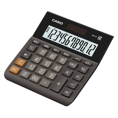 Casio Kalkulator MH 12 BK S EH, czarna, stołowy