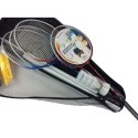 Zestaw do badmintona 5W1 słupki siatka rakiety lotki pokrowiec 500 Pro Best Sporting