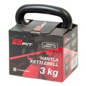 Hantla Kompozytowa Kettlebell 3 kg Odważnik EB FIT