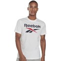 Koszulka męska Reebok Graphic Series Stacked Tee biała GI8506