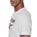 Koszulka męska Reebok Graphic Series Stacked Tee biała GI8506